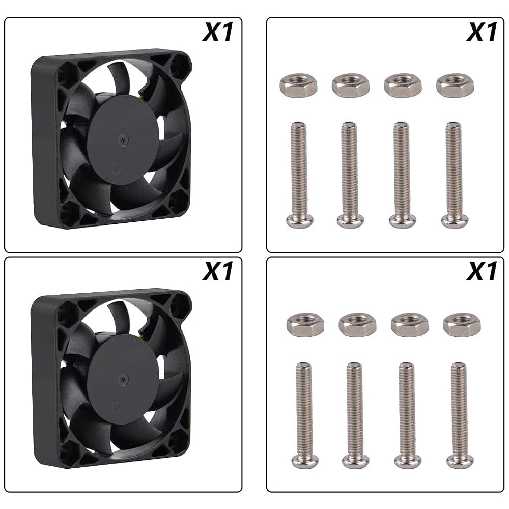 2x 40mm Cooling Fans for Raspberry Pi 5