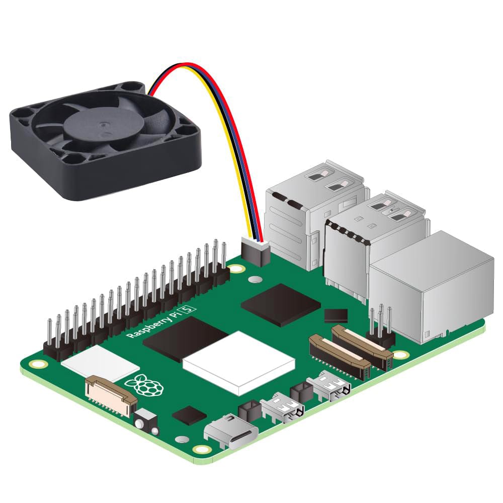 2x 40mm Cooling Fans for Raspberry Pi 5