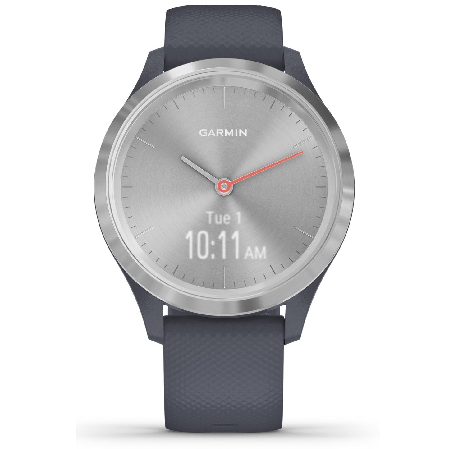 Garmin Vivomove 3S Hybrid Smart Watch (Silver/Granite Blue)