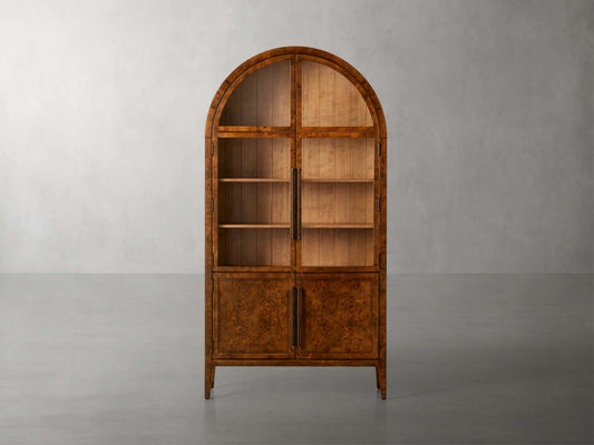 Hattie Burl Glass Cabinet