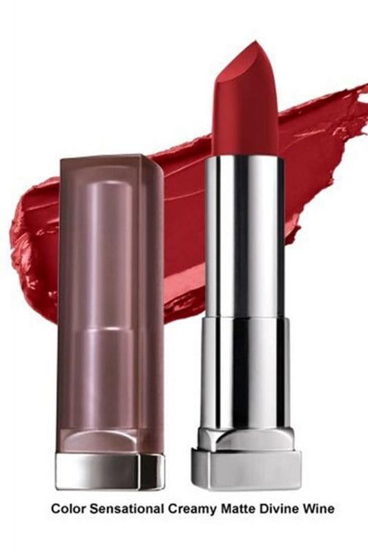 Color Sensational Creamy Matte Lipstick - 695 Divine Wine