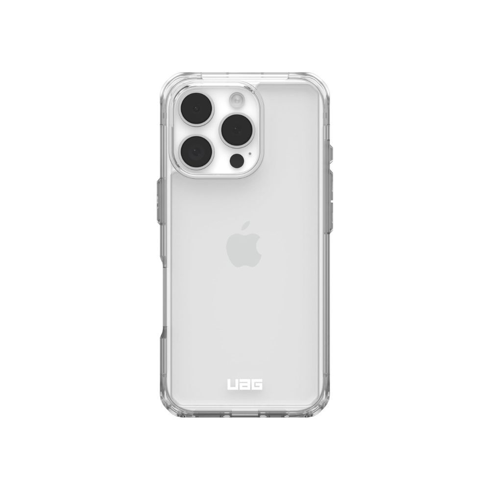 URBAN ARMOR GEAR Plyo Case for iPhone 16 Pro - Drop-Resistant, Wireless Charging (Clear)