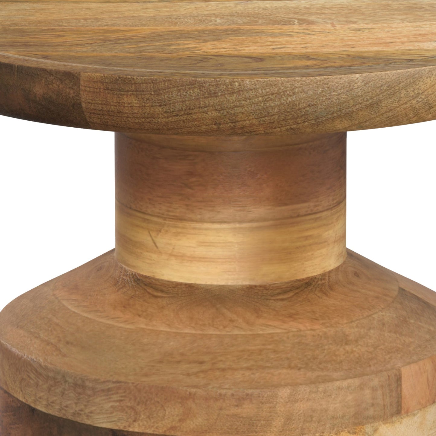 Focus Wooden Accent Table with Round Top