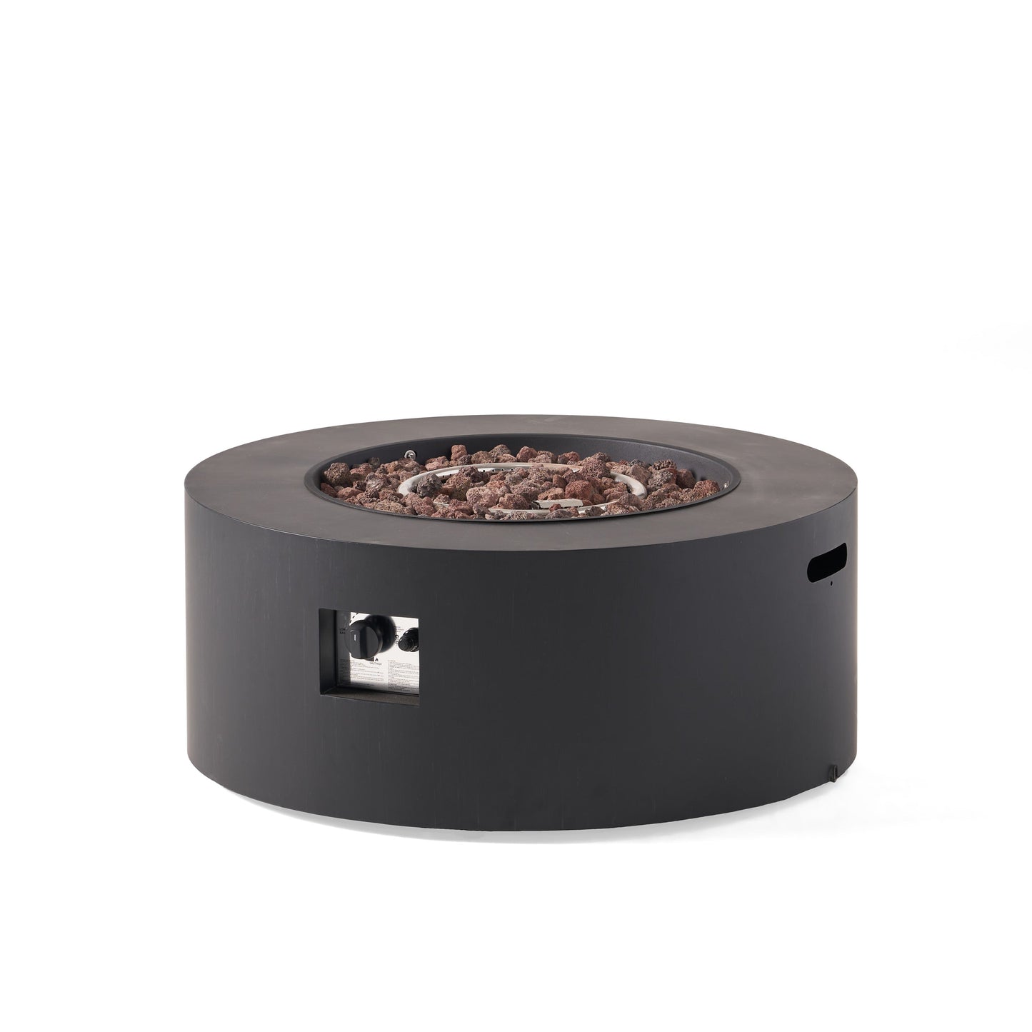 Outdoor Round Iron Propane Firepit
