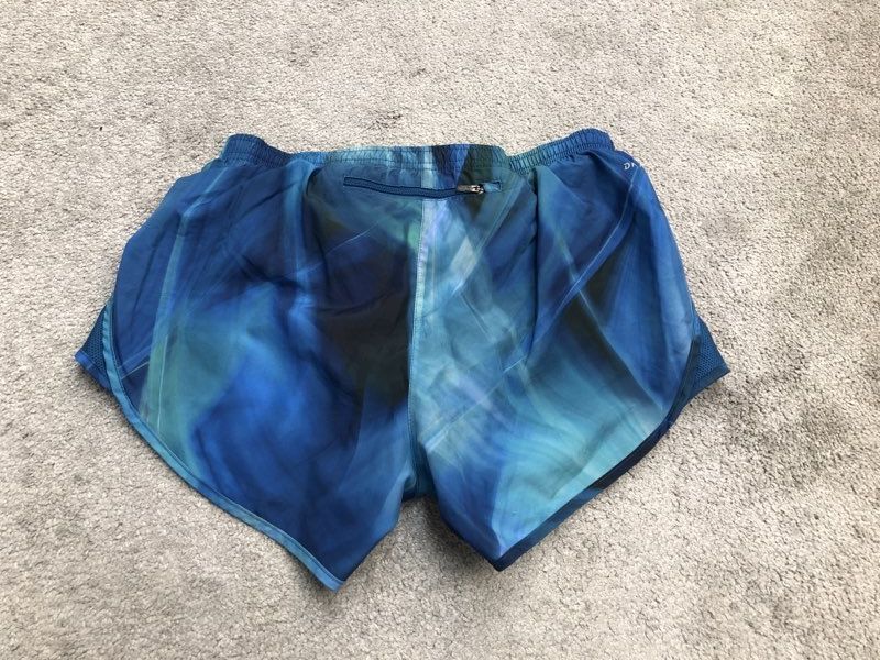 Nike Shorts Womens Small Blue Dri Fit Activewear Athletic Running Swoosh Logo