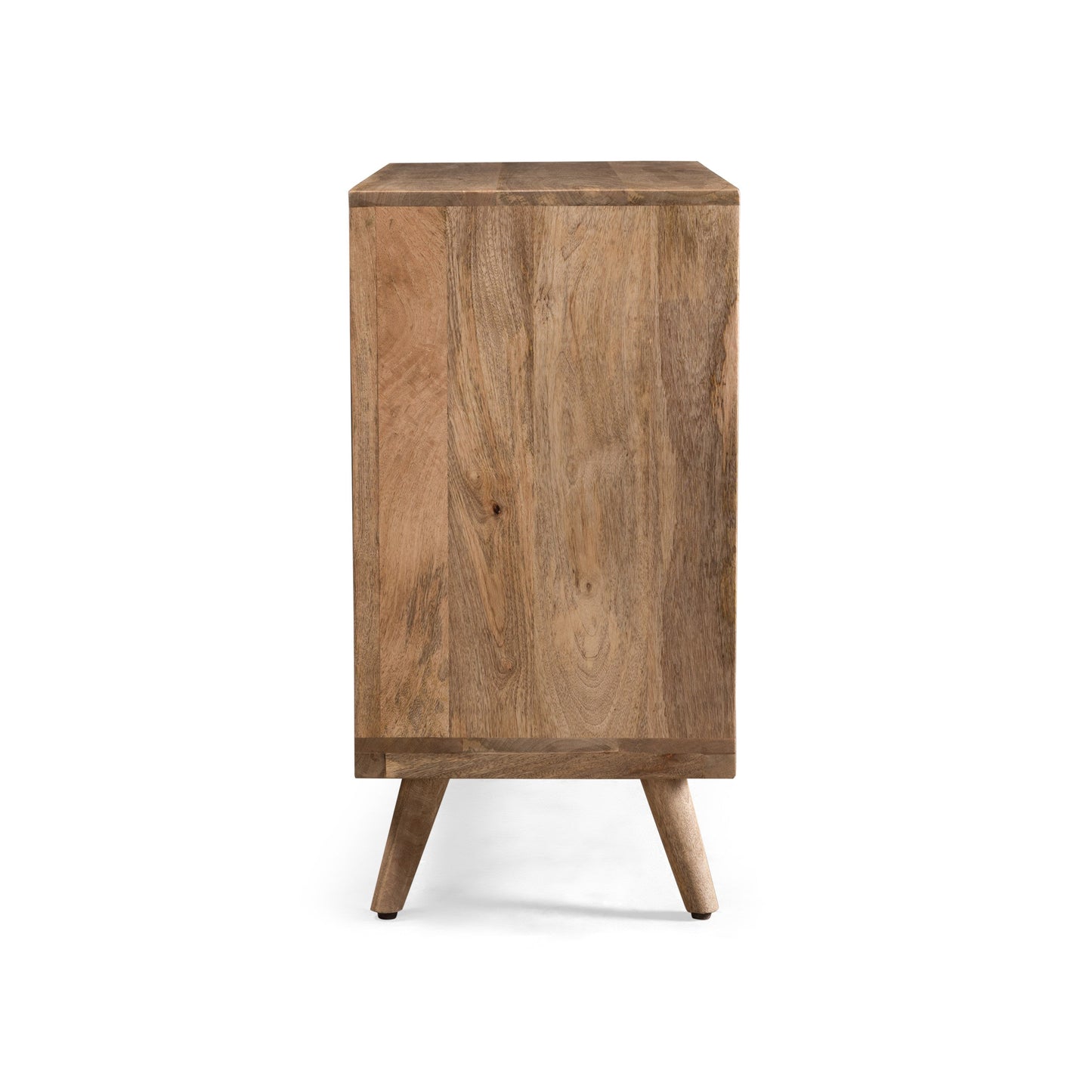 Mango Wood 3-Drawer Chest with 3D Tile Weave Design