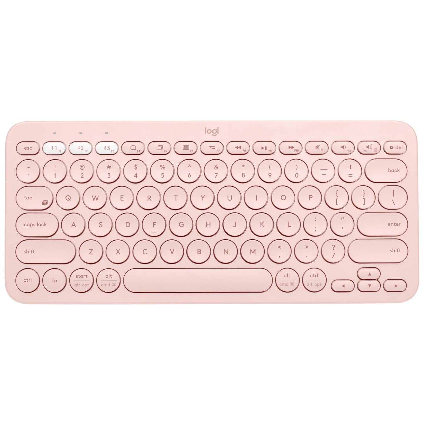 Logitech K380 Multi-Device Bluetooth Keyboard (Rose)