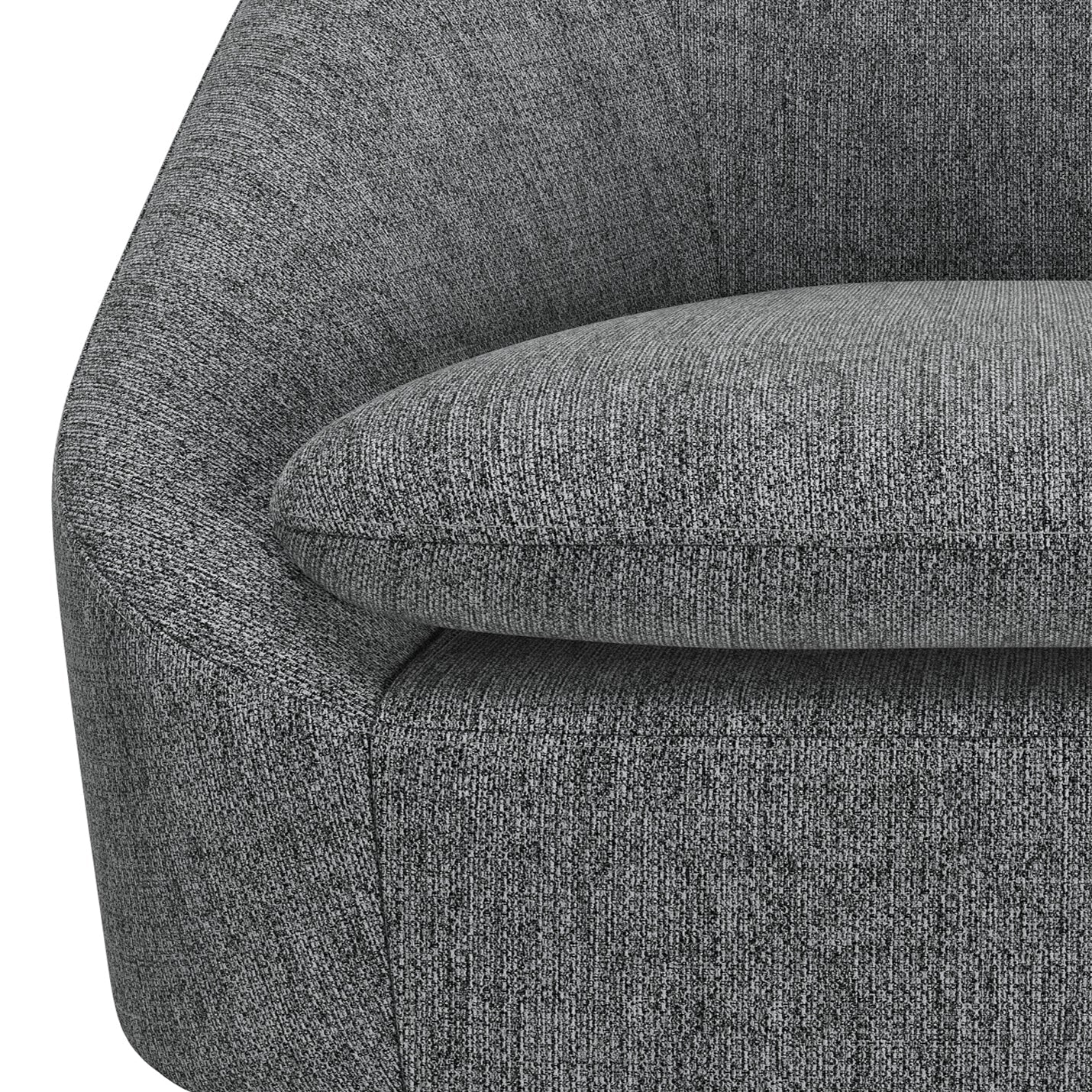 Divine Upholstered Accent Chair with Removable Cushioned Seat and Curved Back