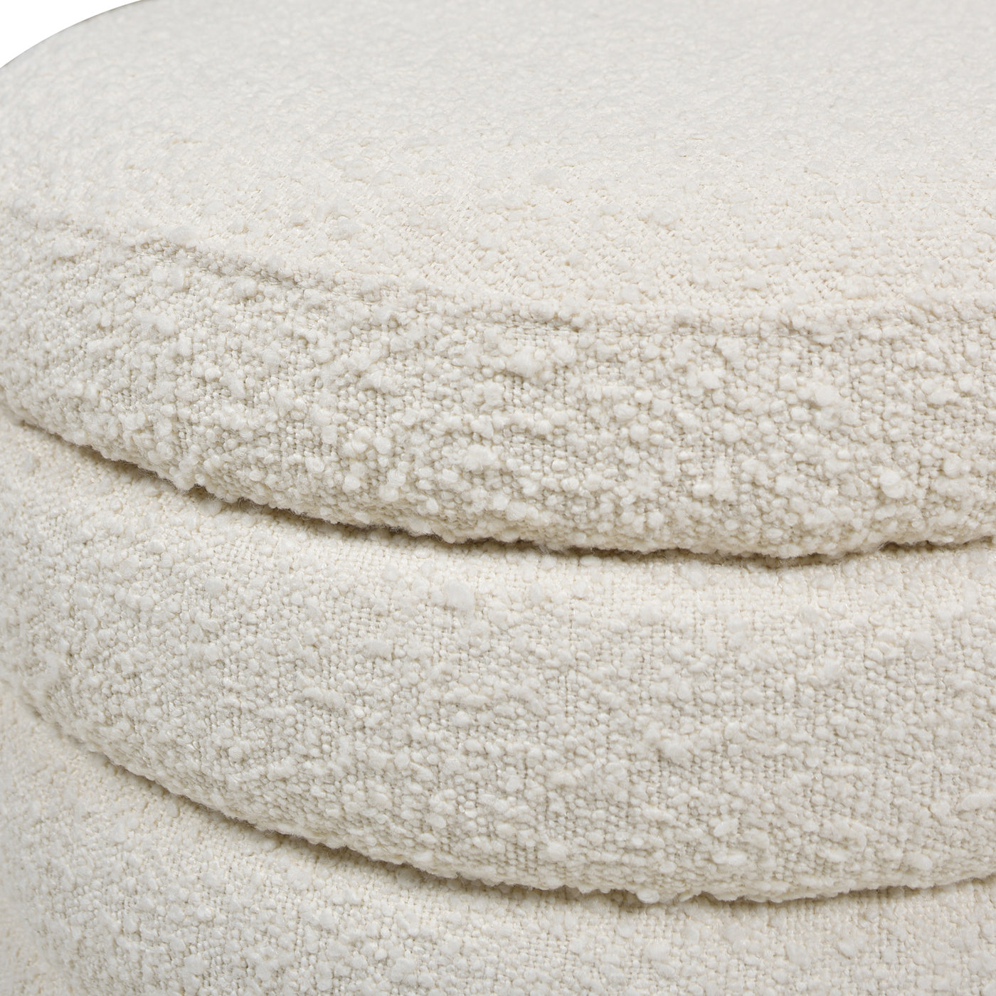 Capstone Oversized Round Ottoman with Hidden Storage Compartment