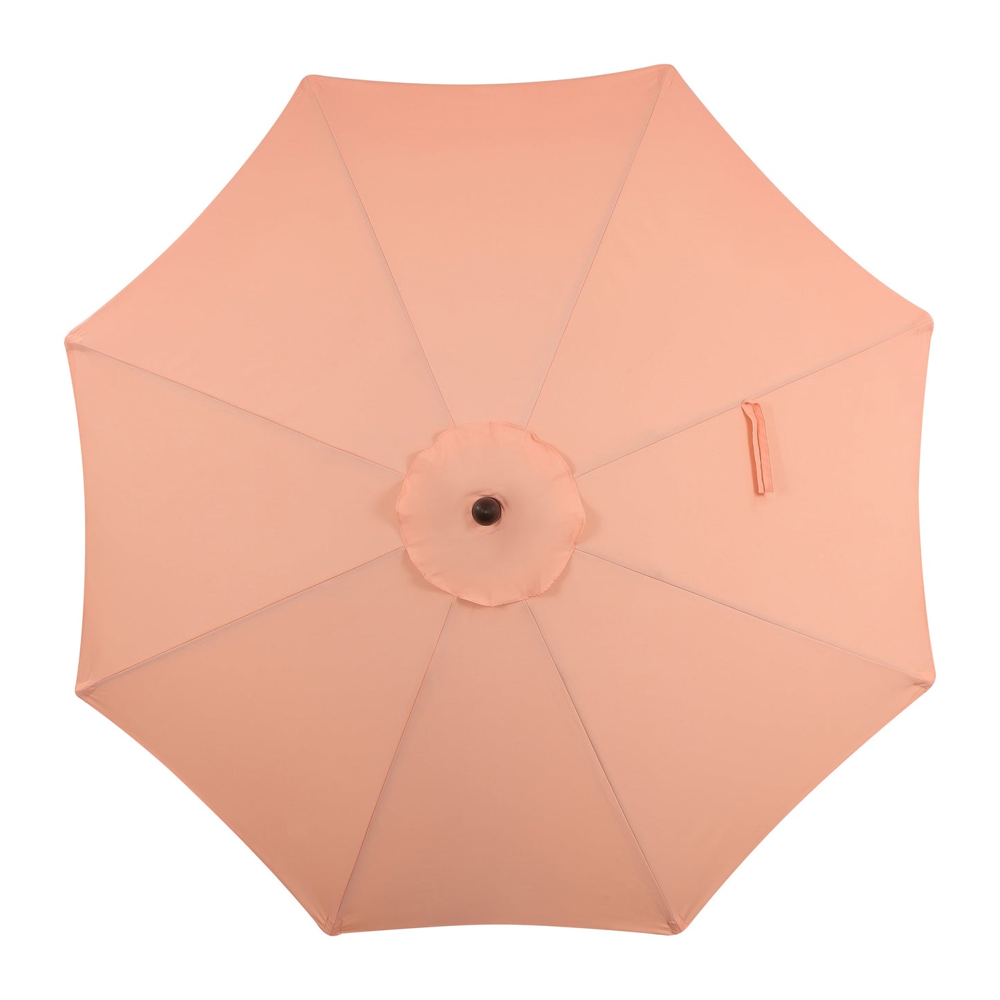 Tracy Classic MidCentury Scalloped Fringe Market Patio Umbrella with Auto-Tilt