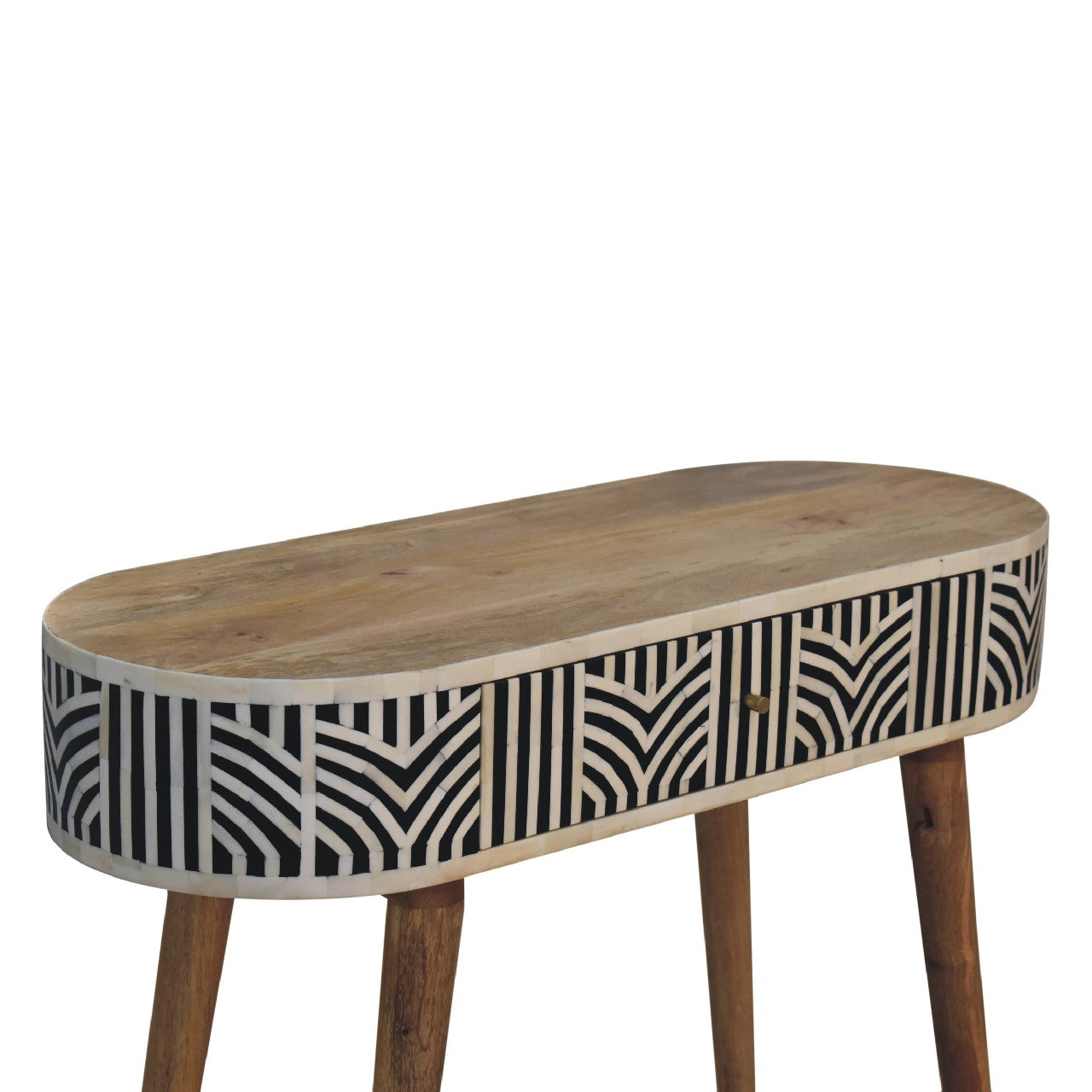 Blossomx Bone Inlay Console Table with Drawer