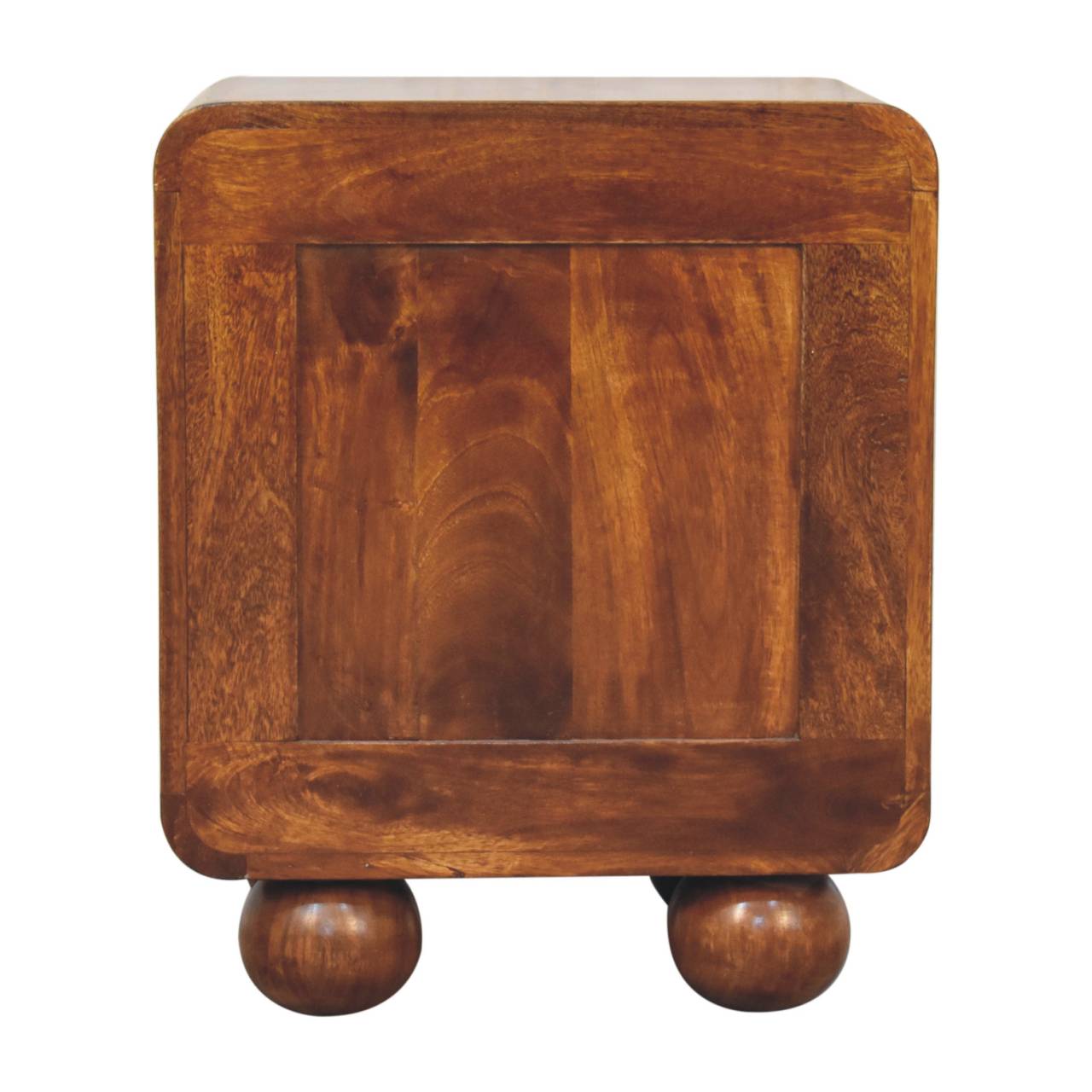 Nightstand with Open Storage and Ball Feet