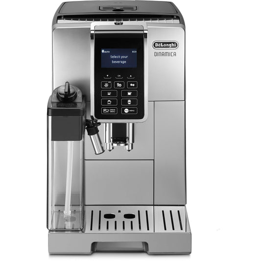 De'Longhi Dinamica ECAM Fully Automatic Coffee Machine (Silver/Black)
