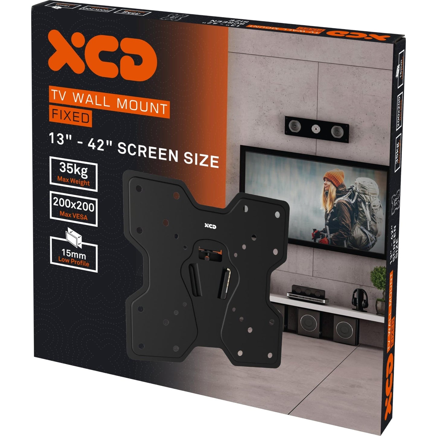 XCD Fixed TV Wall Mount (13-42")