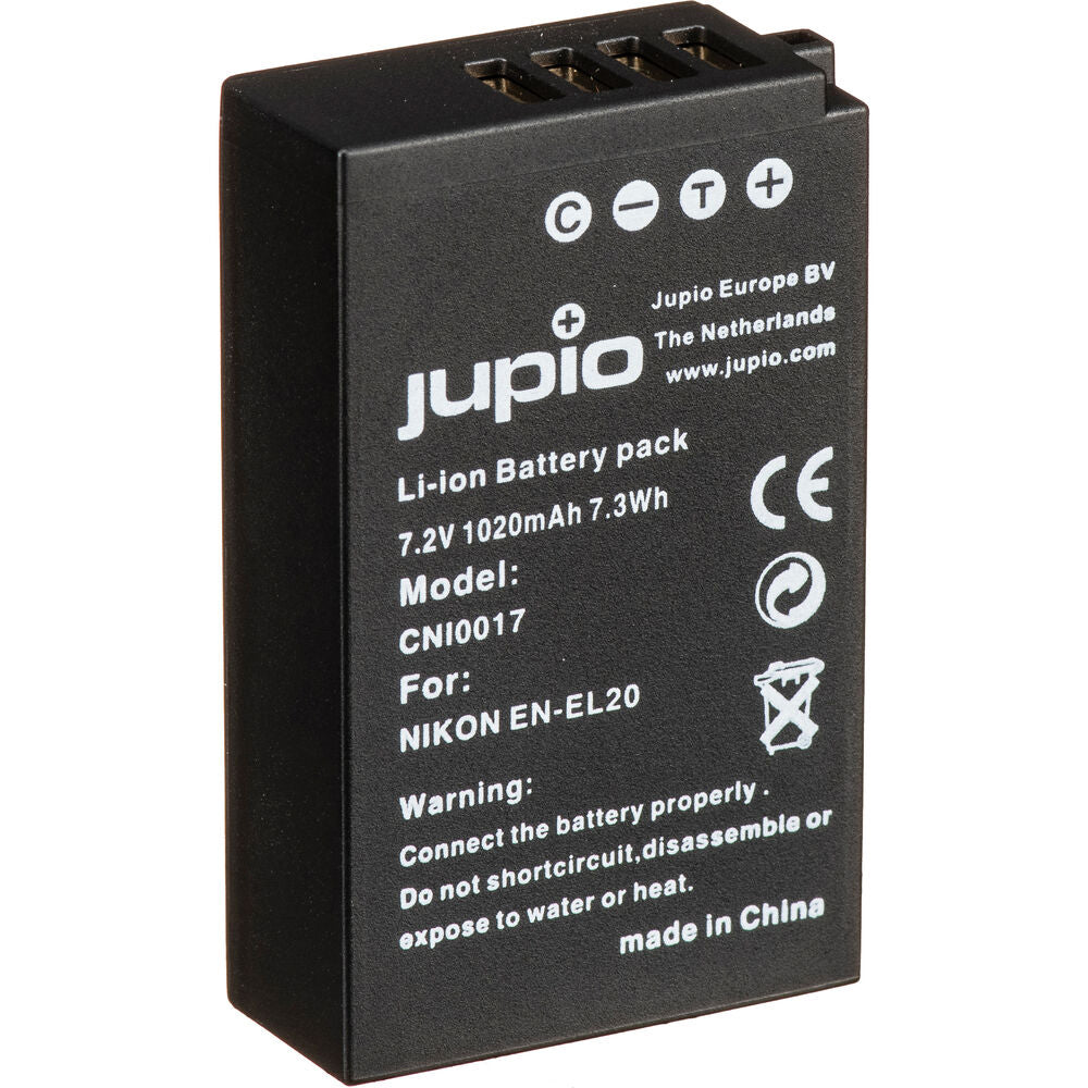 Jupio Li-Ion 7.2V 1020mAh Rechargeable Battery For Nikon EN-EL20 Camera