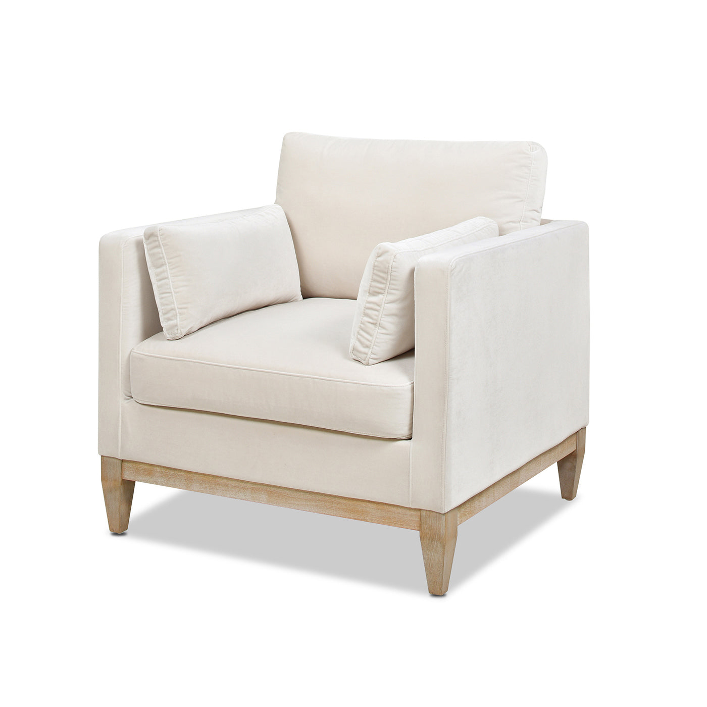 Contour Velvet Upholstered Accent Chair with Removable and Reversible Back