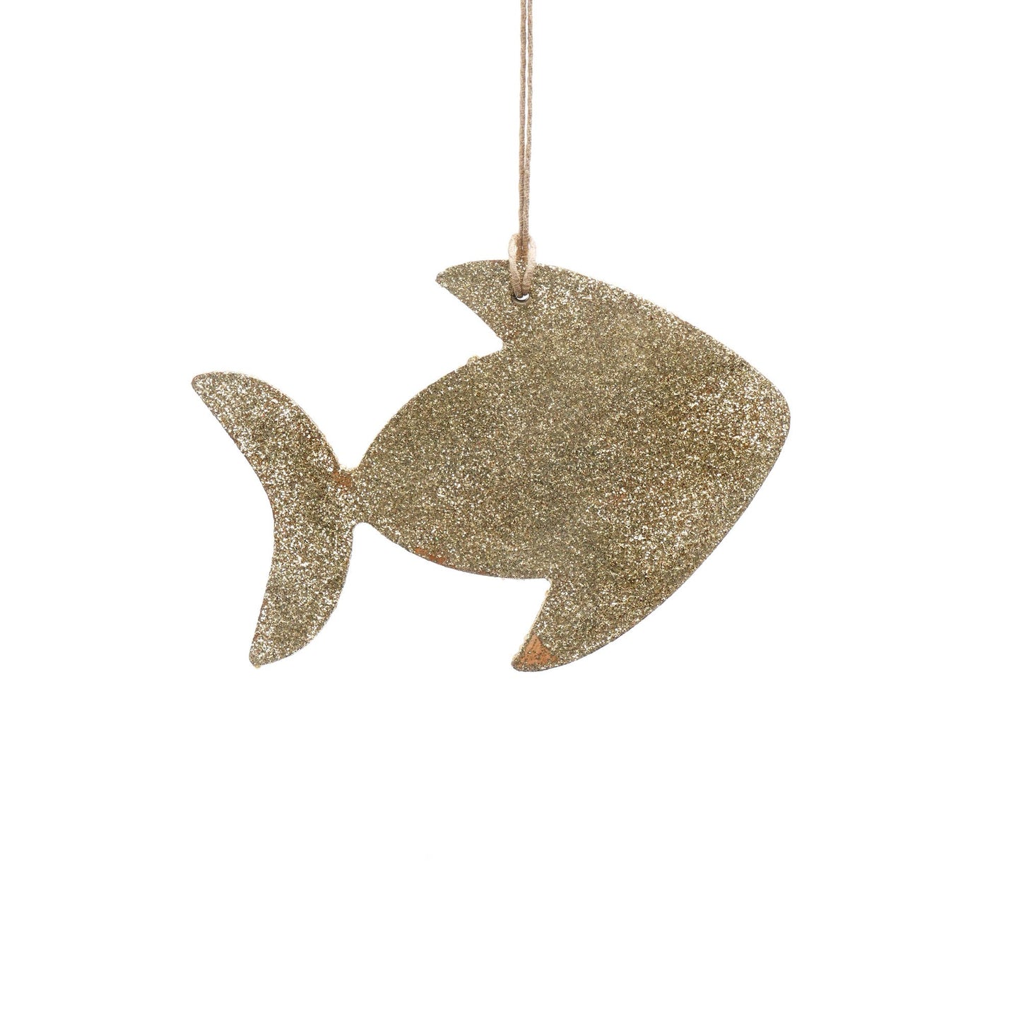 Shell & Glass Beaded Lac  Fish Ornament, Set of 6
