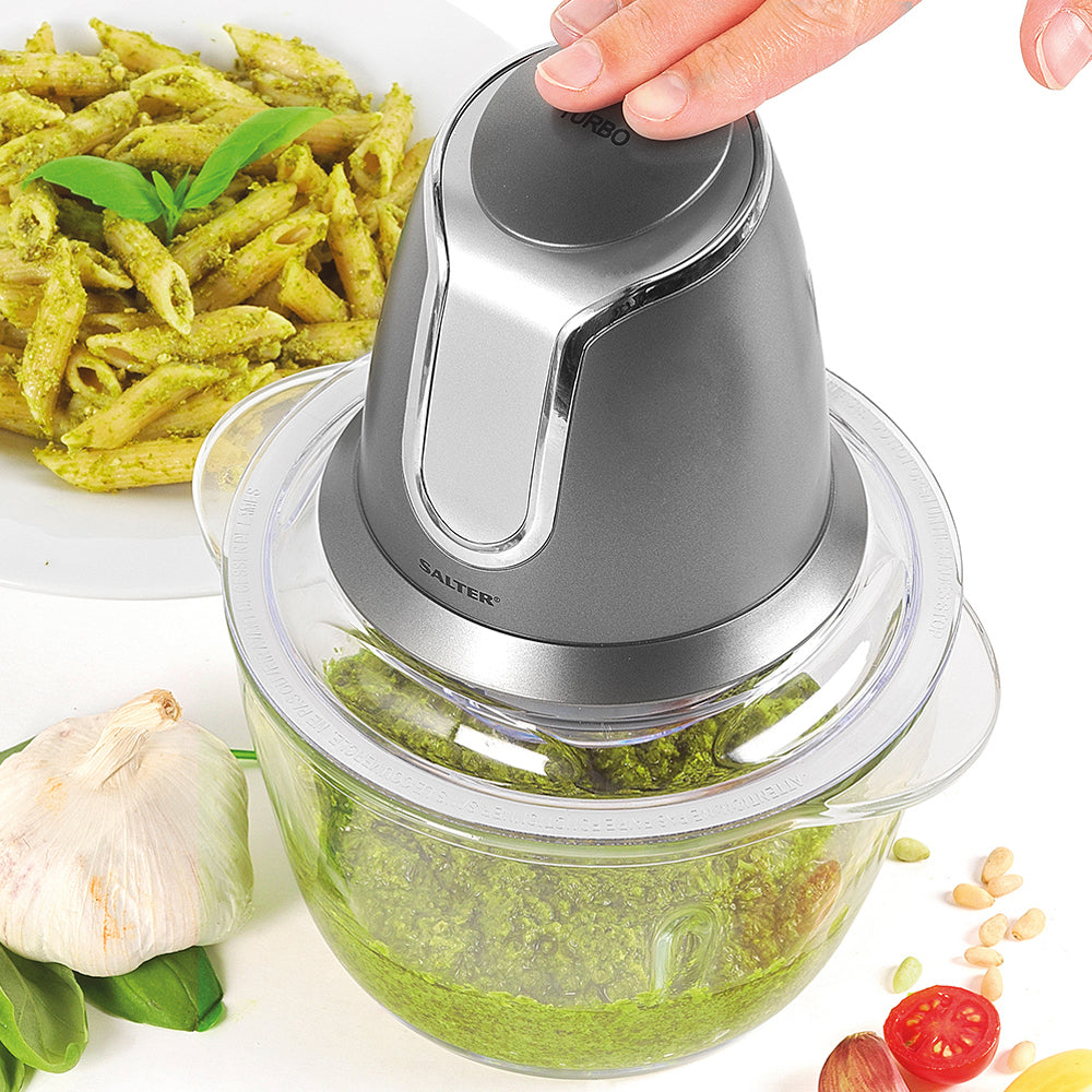 Salter 1.2L Cosmos Electric Glass Food Chopper/Cutter 500W