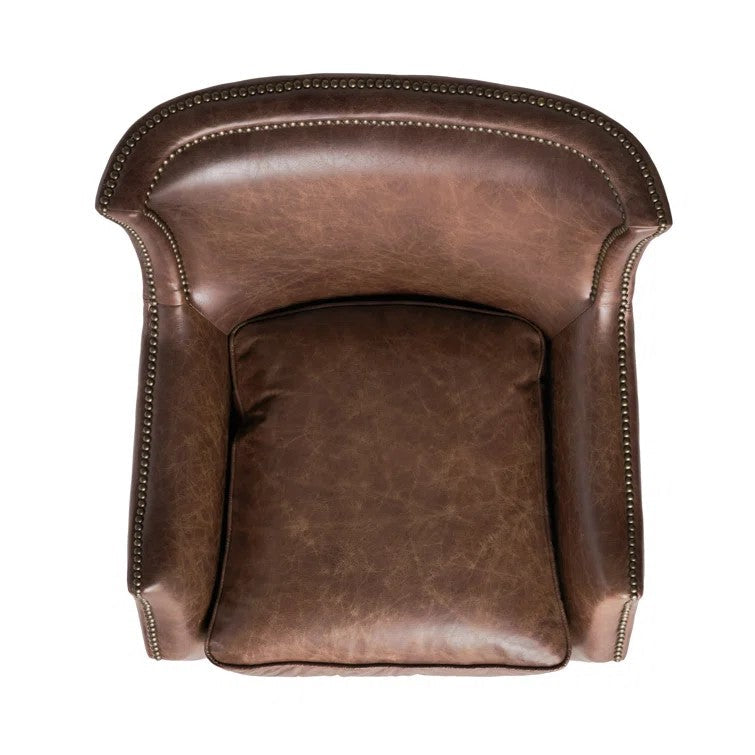 Upholstered Single Sofa with Nailhead Trim