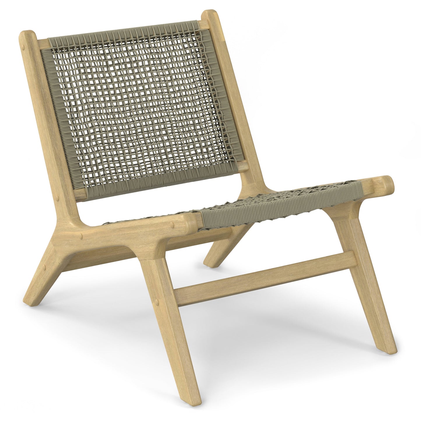 Outdoor Hand-Woven Rope Lounge Chair