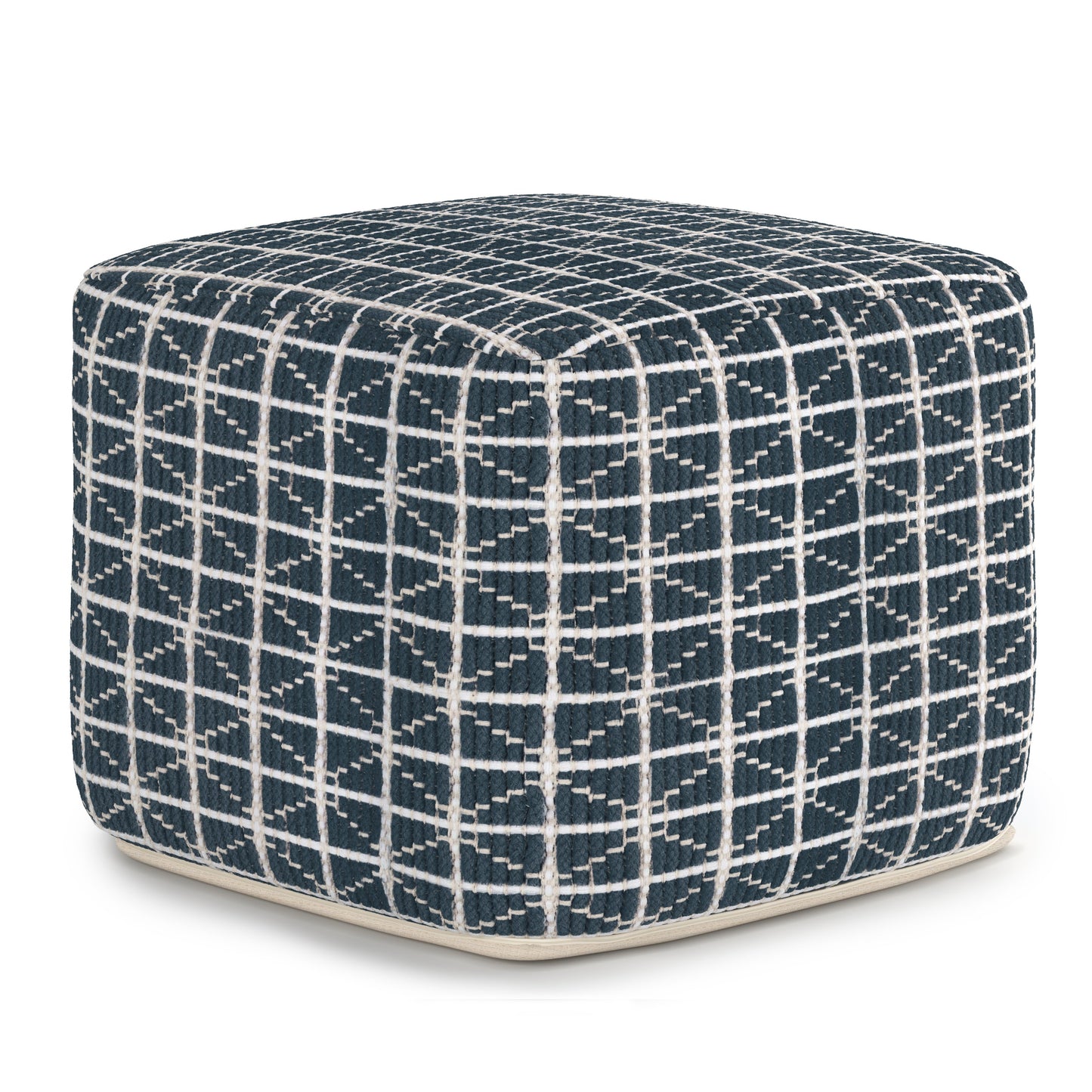 Starlight Handcrafted Cotton Square Pouf