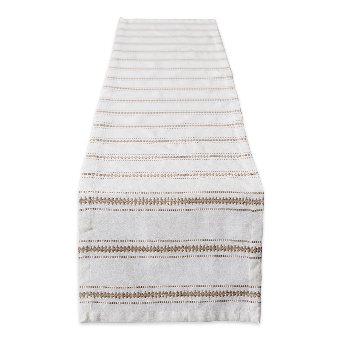 Stone Zig Dobby Stripe Table Runner 14X72