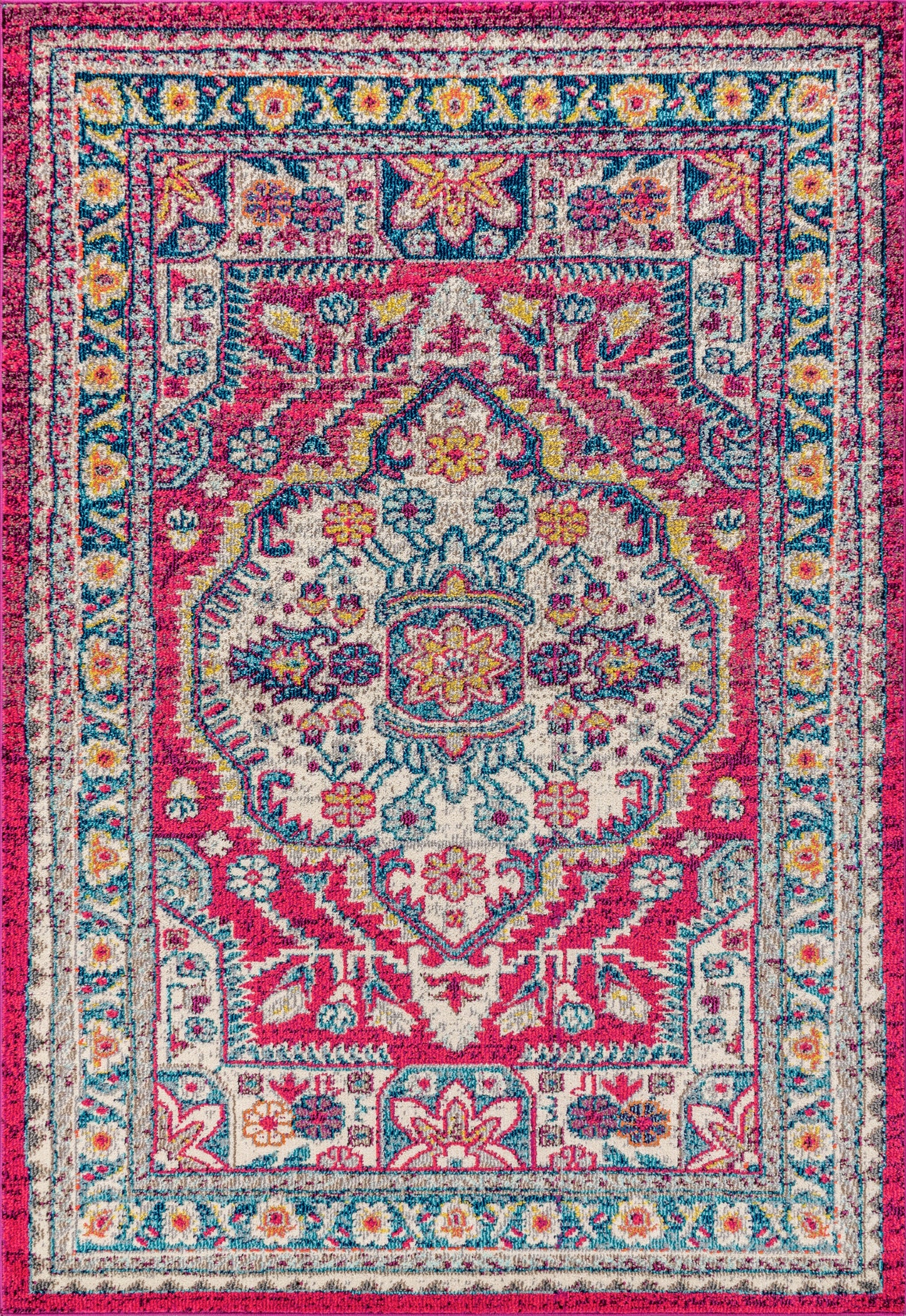 Bohemian FLAIR Boho Vintage Medallion Area Rug