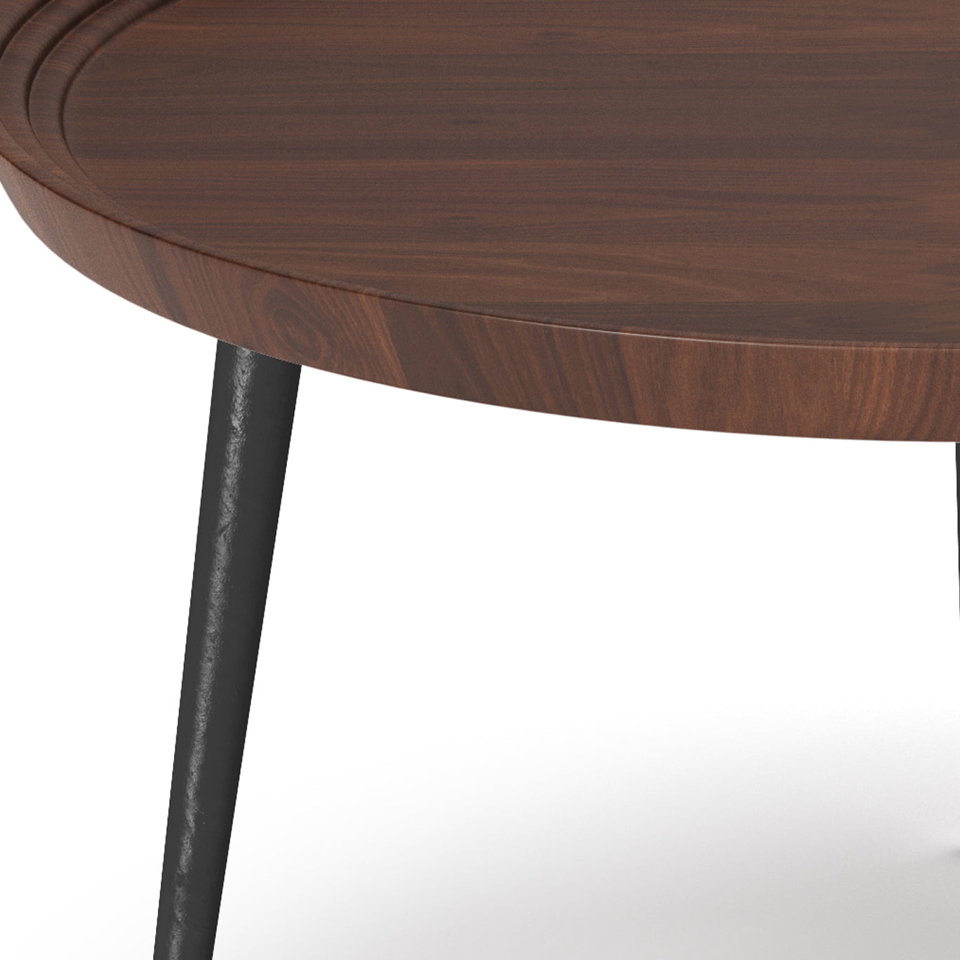 Coffee Table with Round Tray-style Top