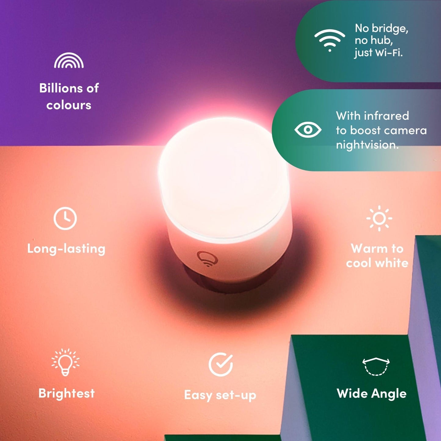 LIFX Nightvision Colour A60 1200lm E27 Smart Bulb
