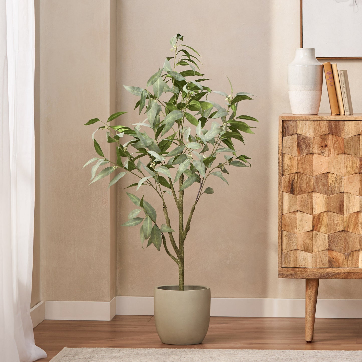 Versatile Artificial Eucalyptus Leaves Bonsai