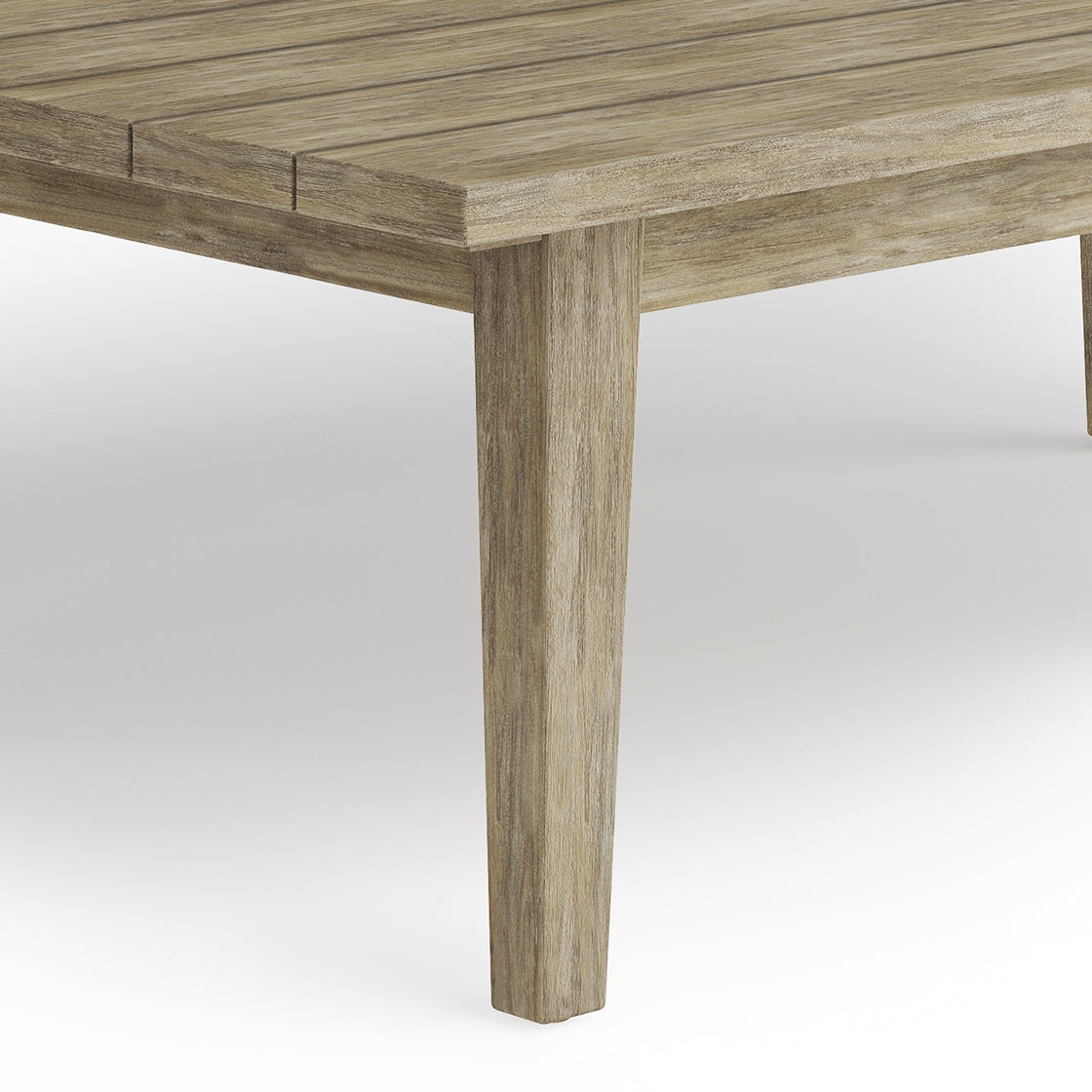 Outdoor Coffee Table with Slatted Top