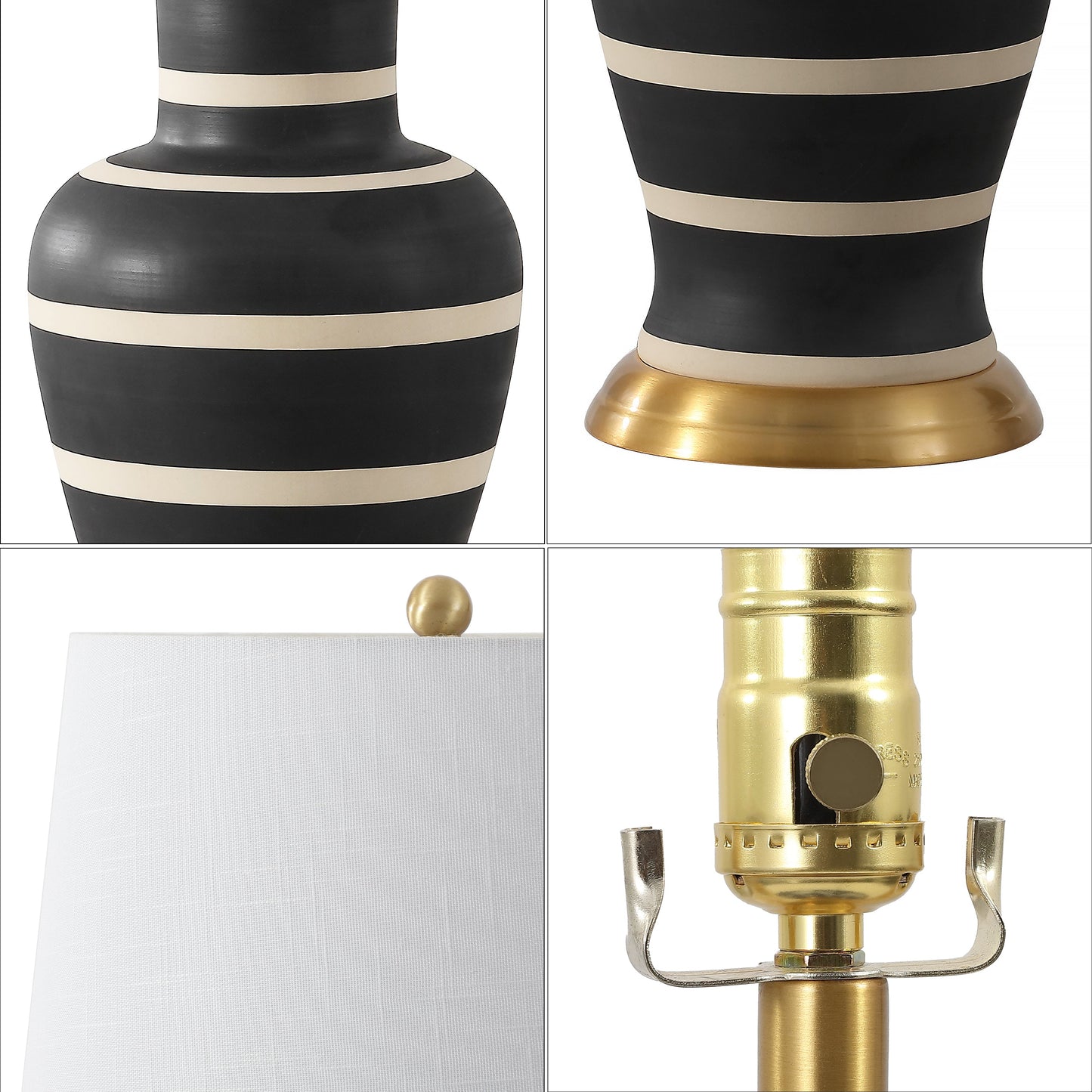 Julian Traditional Classic Ceramic Urn LED Table Lamp