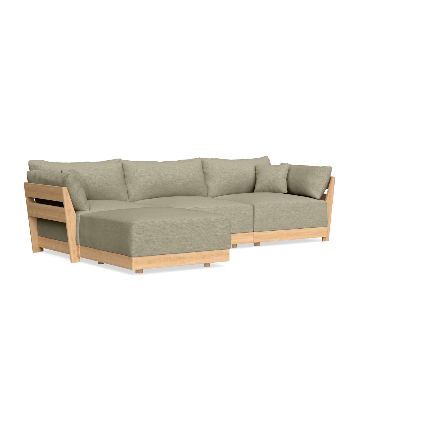 Slipcover Only - Modular Bondi 3-Seater Sectional in Cappuccino