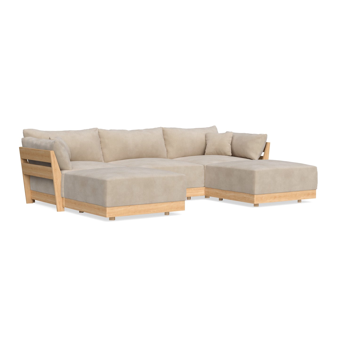 Slipcover Only - Modular Bondi 3-Seater U-Sectional in Oyster