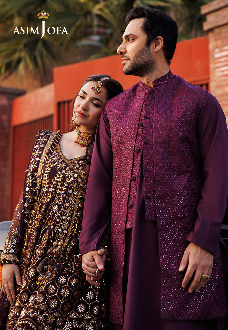AJMS-10 EMBROIDERED KOREAN RAW SILK  3 PCS
