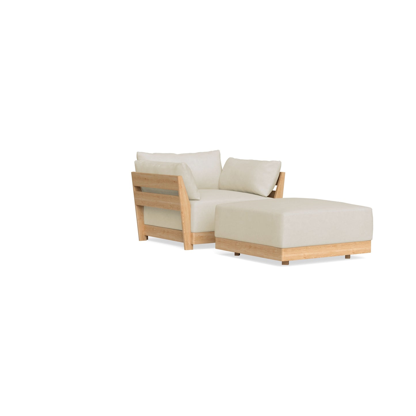 Slipcover Only - Modular Bondi Armchair + Ottoman in Mascarpone