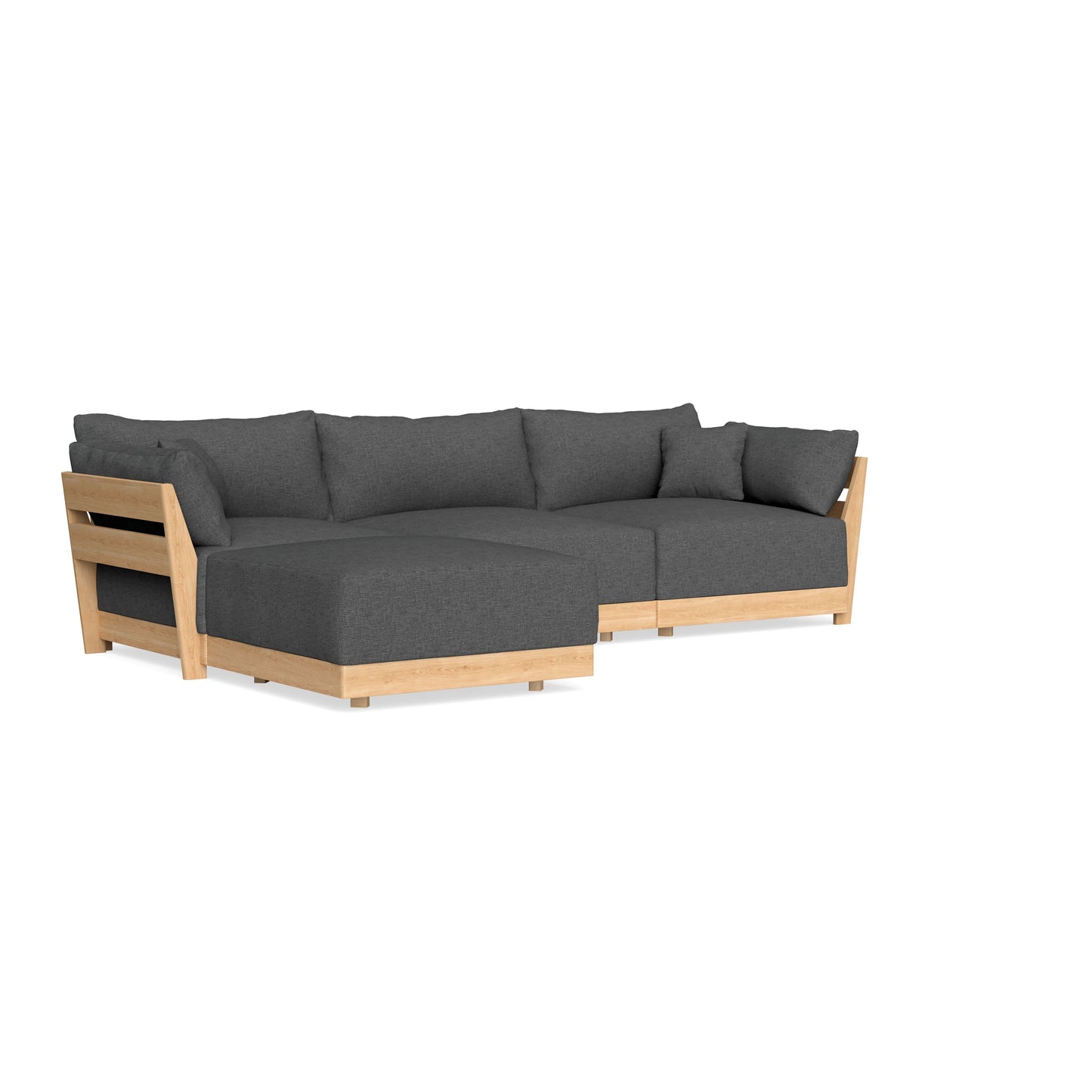Slipcover Only - Modular Bondi 3-Seater Sectional in Pebble