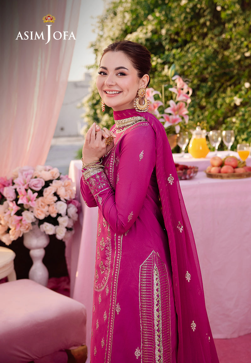 AJMJ-21 EMBROIDERED LAWN SILK  3 PCS