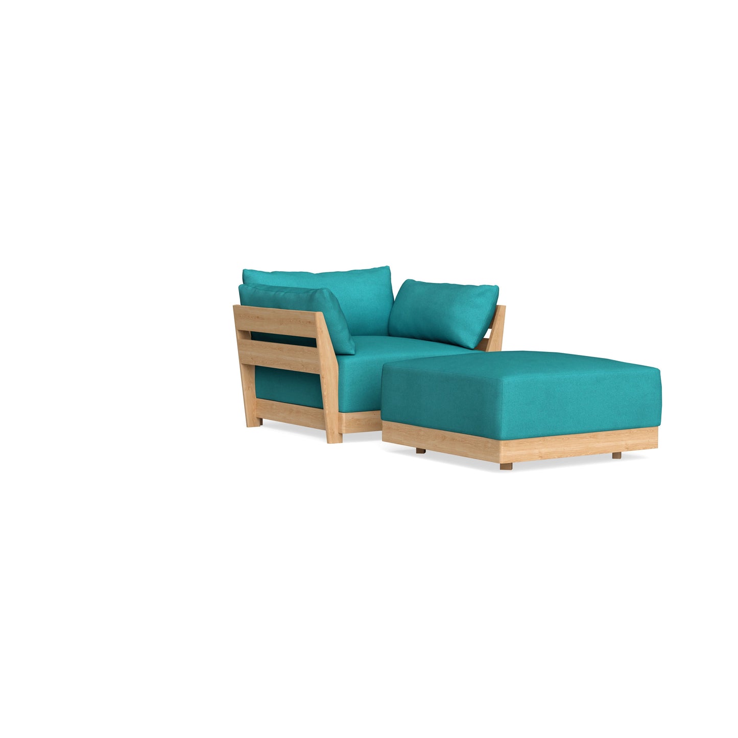 Slipcover Only - Modular Bondi Armchair + Ottoman in Pool