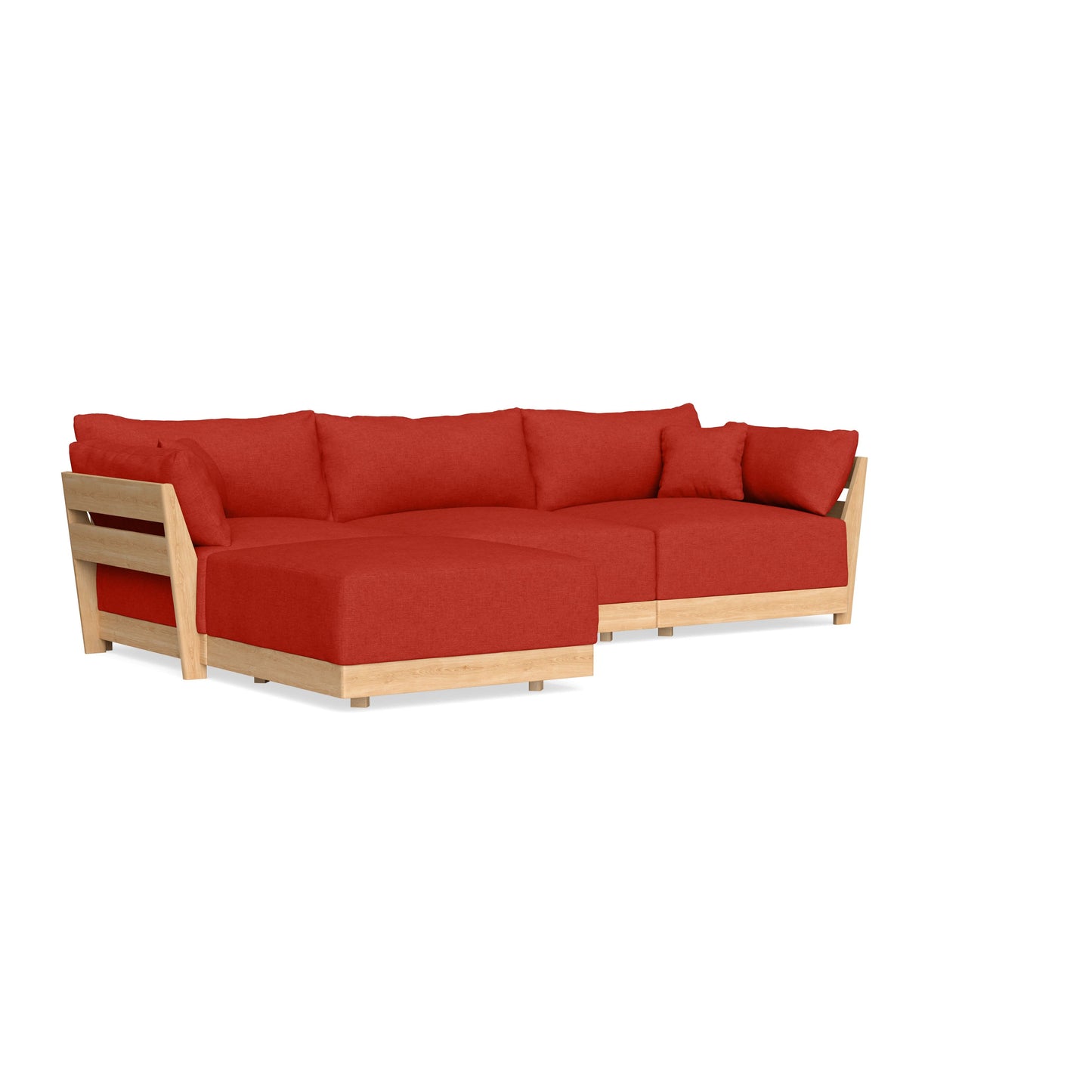 Slipcover Only - Modular Bondi 3-Seater Sectional in Cayenne