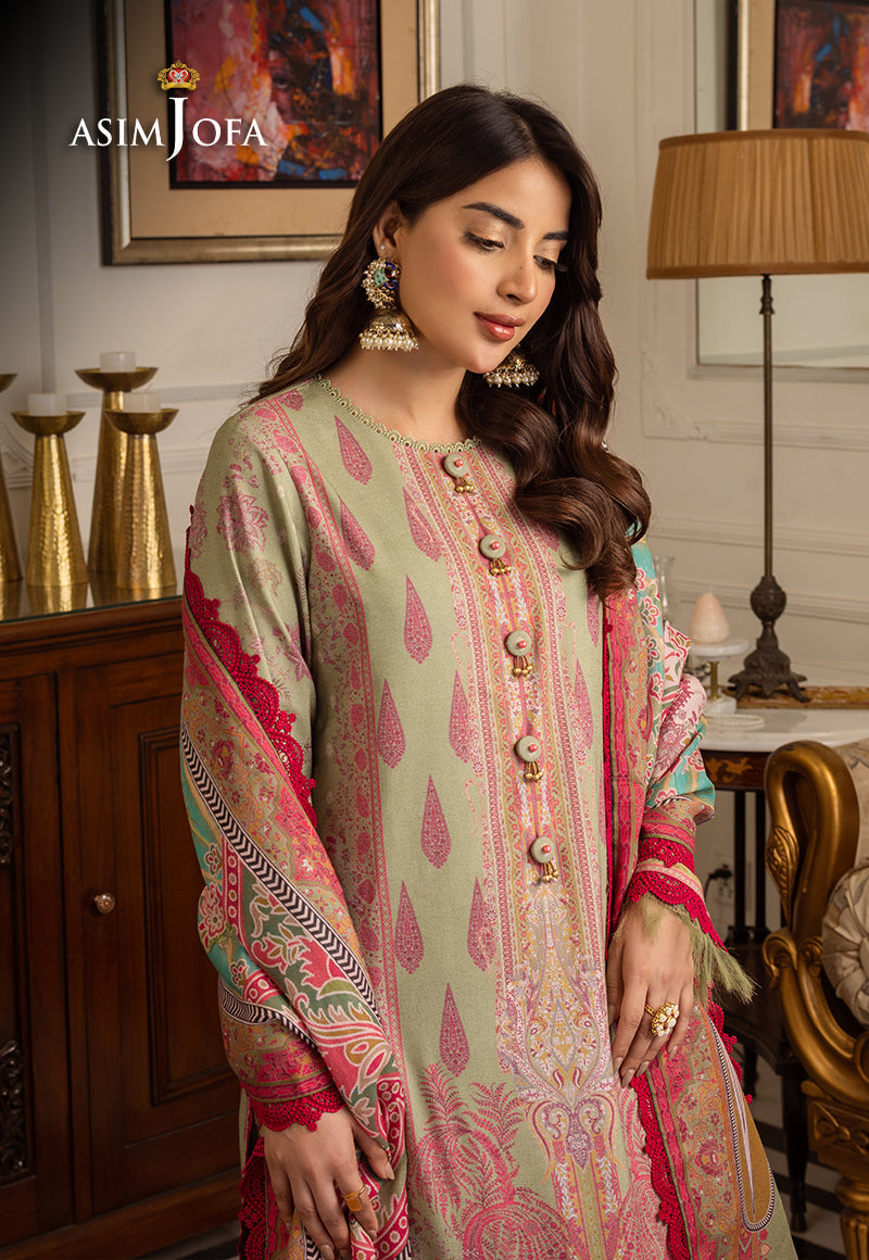AJIWP-08 EMBROIDERED KARANDI 3 PCS