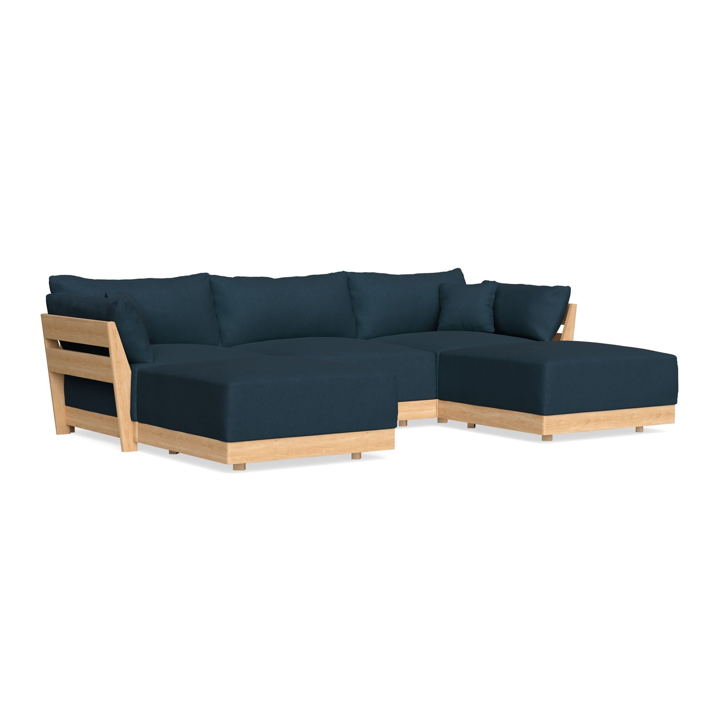 Slipcover Only - Modular Bondi 3-Seater U-Sectional in Navy Blue