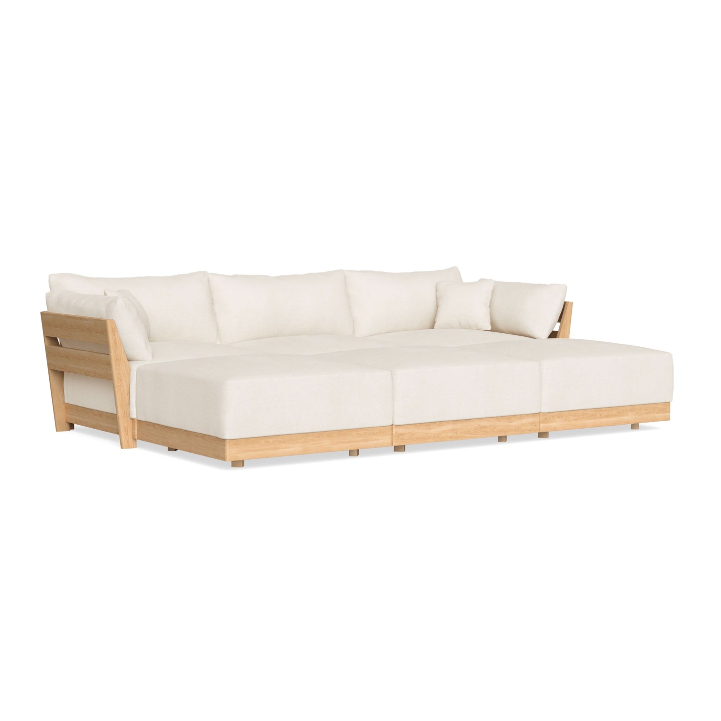 Slipcover Only - Modular Bondi 3-Seater Daybed Sofa Sectional in Powder