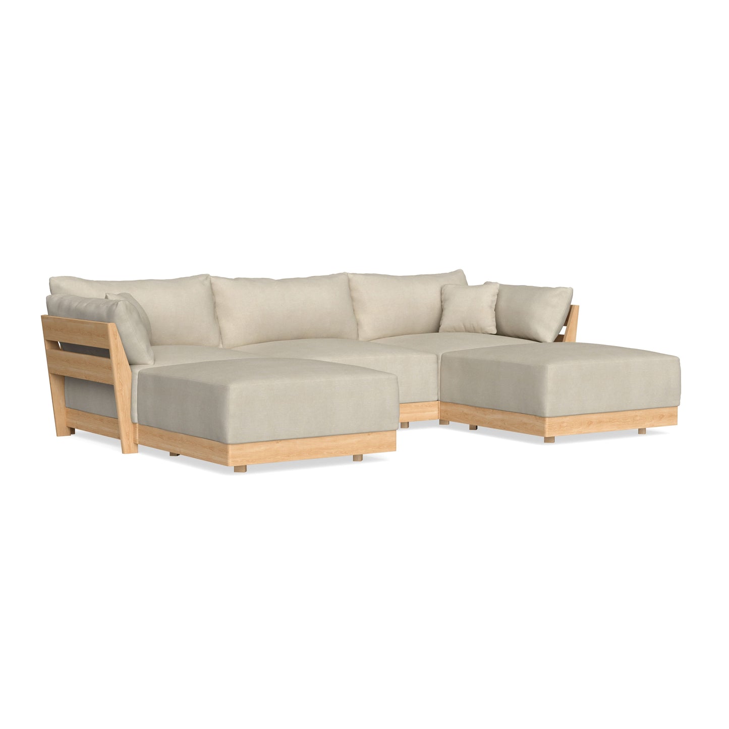 Slipcover Only - Modular Bondi 3-Seater U-Sectional in Almond
