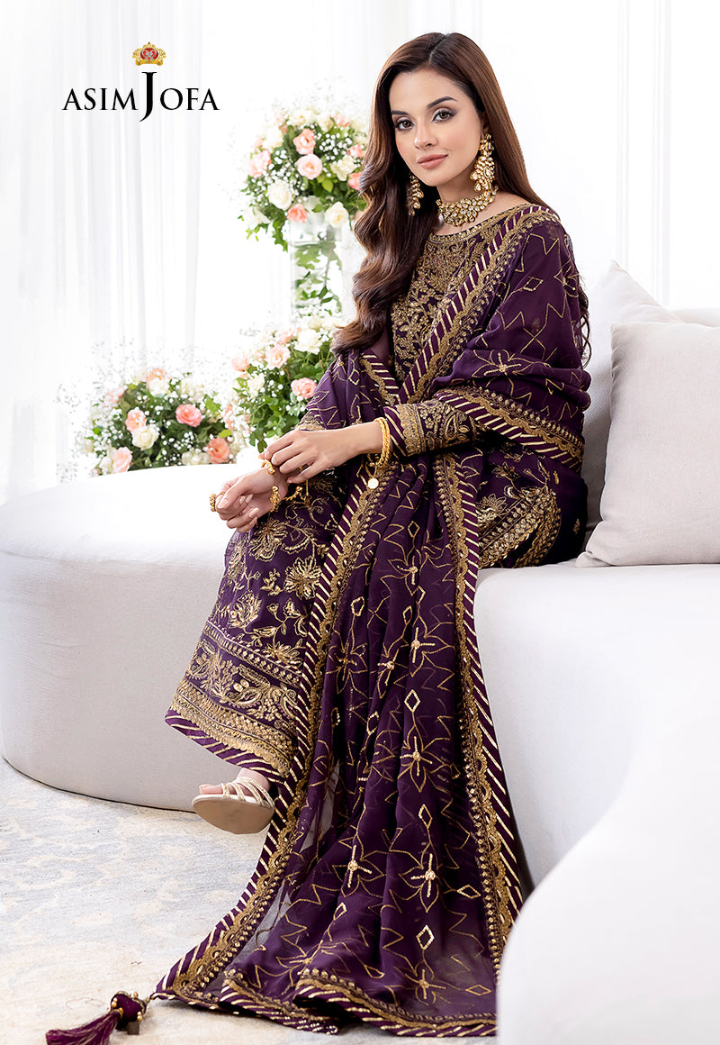 AJJM-06 EMBROIDERED CHIFFON 3 PCS