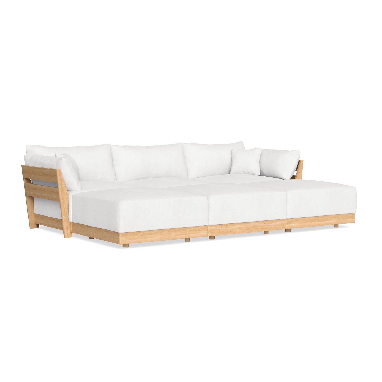 Slipcover Only - Modular Bondi 3-Seater Daybed Sofa Sectional in Snow