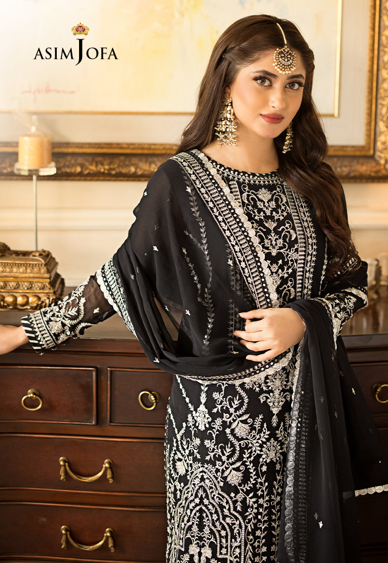 AJJM-21 EMBROIDERED CHIFFON 3 PCS