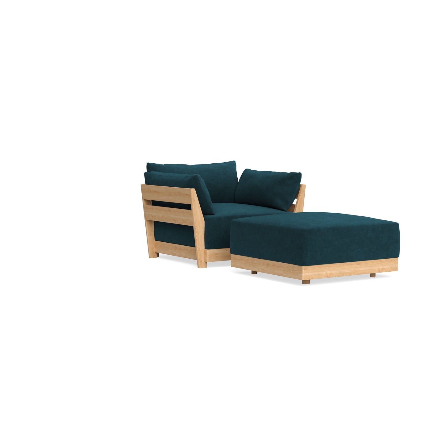 Slipcover Only - Modular Bondi Armchair + Ottoman in Indigo