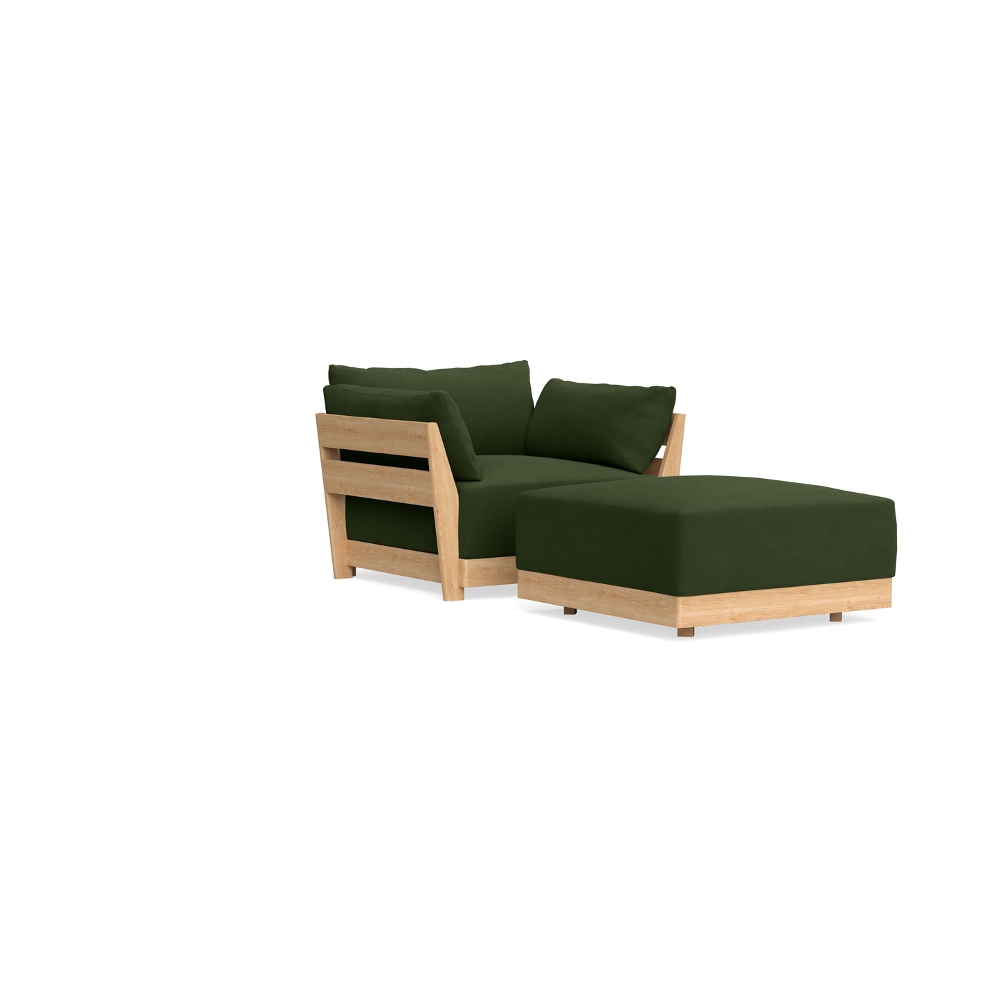 Slipcover Only - Modular Bondi Armchair + Ottoman in Tuscan Green
