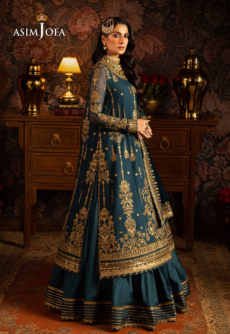 AJMMP-07 EMBROIDERED CHIFFON 3 PCS STITCHED